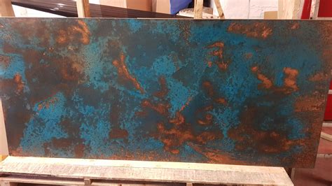 how to make sheet metal look like copper|copper patina for metal.